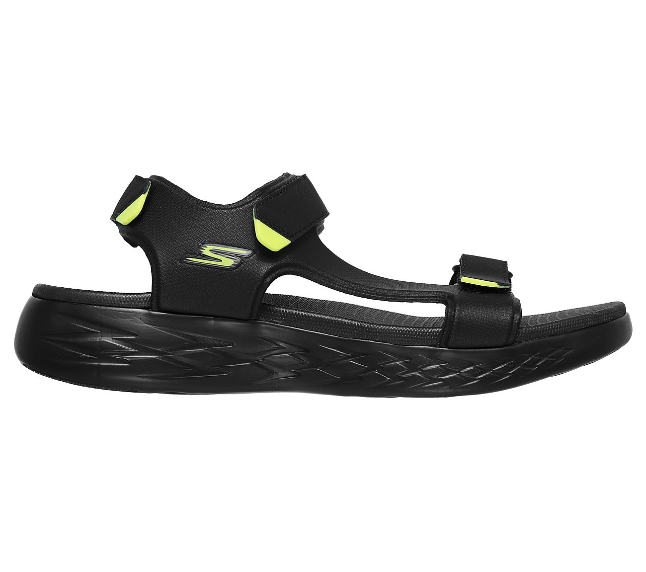 ON-THE-GO 600 - VENTURE, BLACK/LIME Footwear Right View