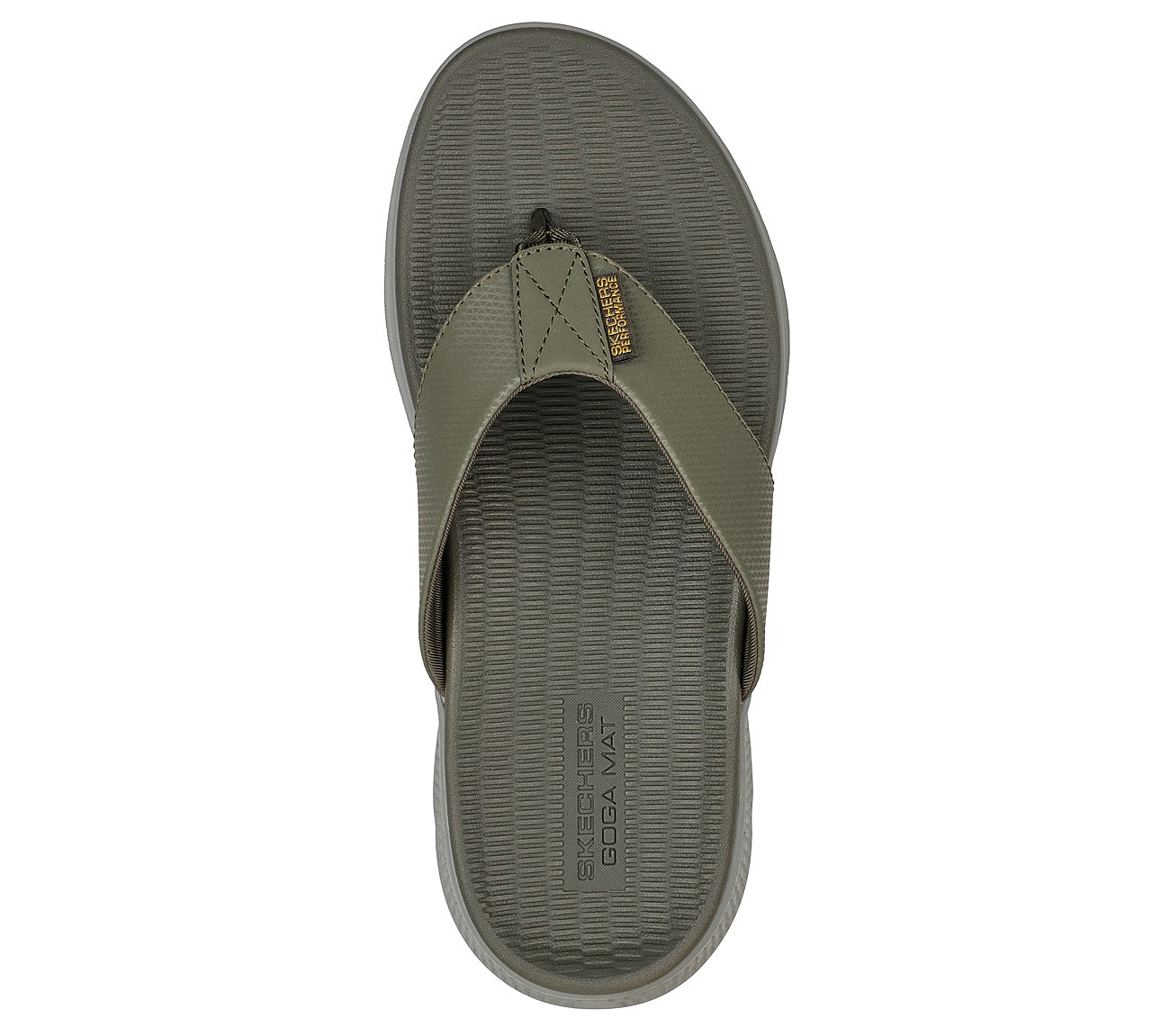 GO CONSISTENT SANDAL-SYNTHWAV, OOLIVE Footwear Top View
