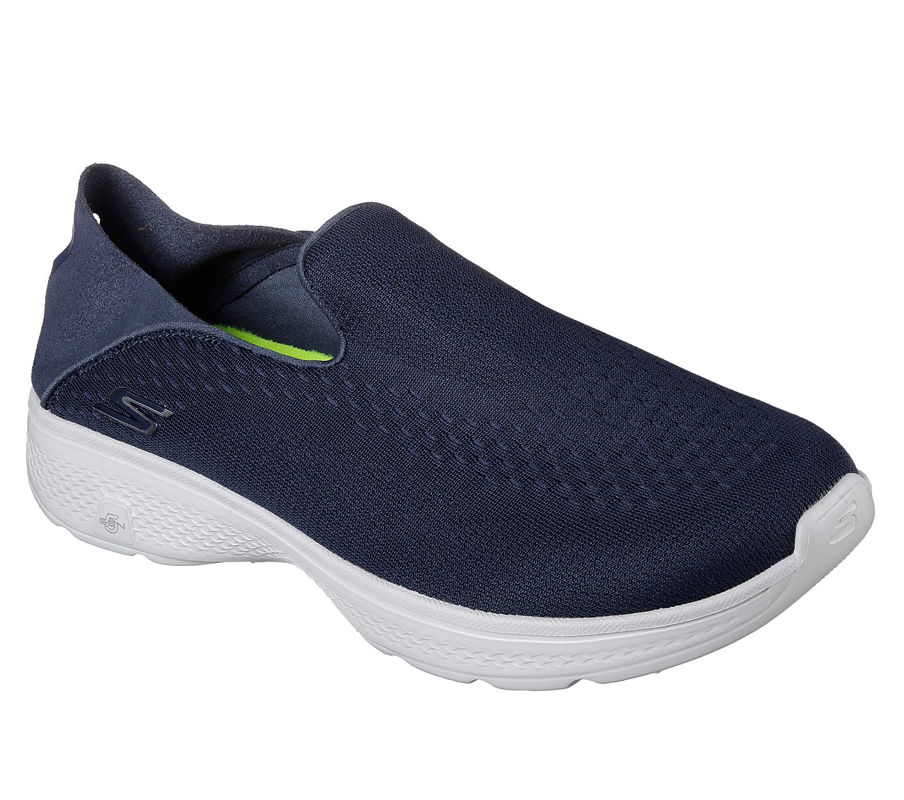 GO WALK 4- CONVERTIBLE, NAVY/GREY Footwear Lateral View