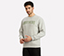 FRONT LINEAR BRANDING SWEATSHIRT, CHARCOAL/LT. GRAY
