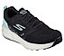 GO RUN RIDE 8, BLACK/TURQUOISE Footwear Lateral View