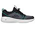 GO RUN FAST - VALIANCE, BLACK/GREEN Footwear Lateral View