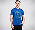 CORE VARSITY DOODLE TEE, BLACK/SILVER/ROYAL