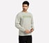 FRONT LINEAR BRANDING SWEATSHIRT, CHARCOAL/LT. GRAY