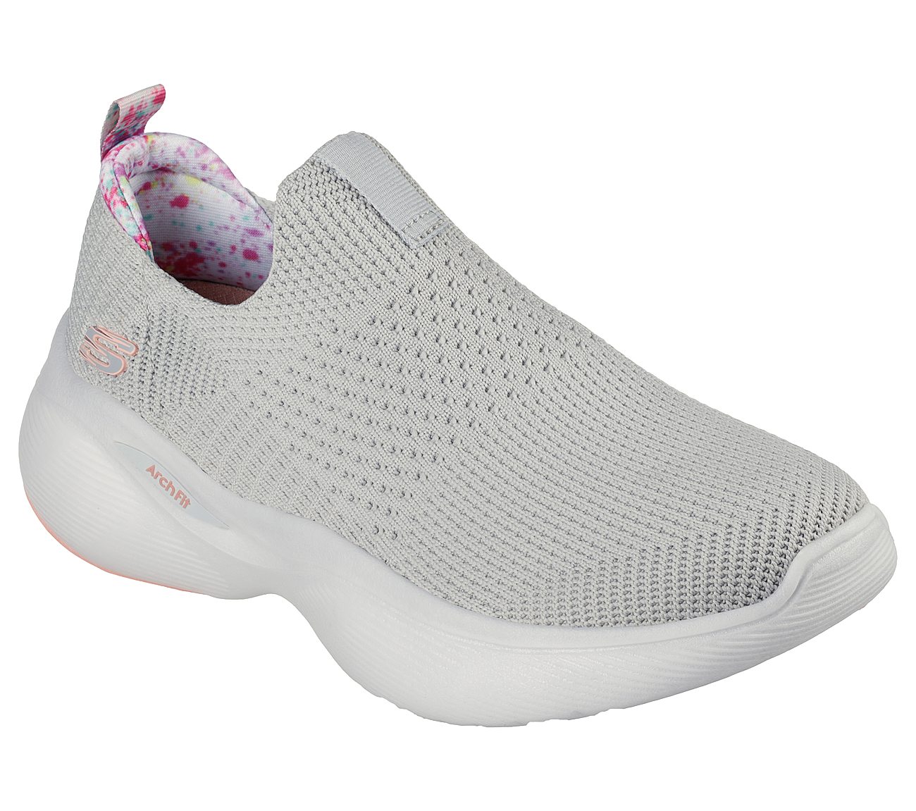 ARCH FIT INFINITY, LIGHT GREY/CORAL Footwear Right View