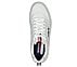 SPORT COURT 92, WHITE/NAVY/RED Footwear Top View