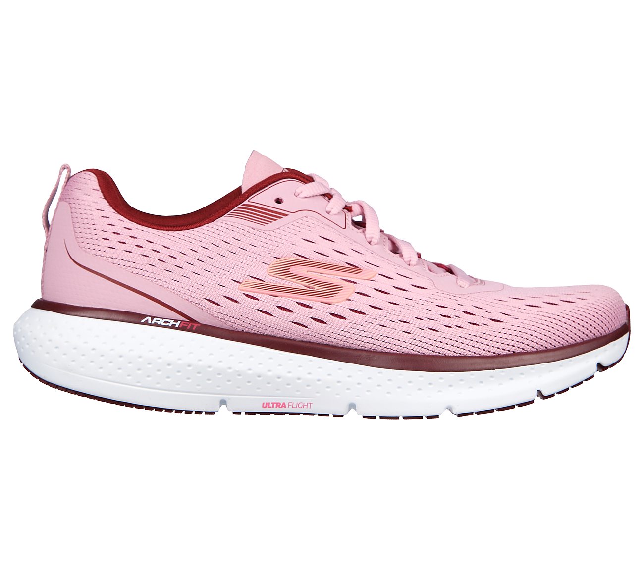 GO RUN PURE 3, PPINK Footwear Lateral View