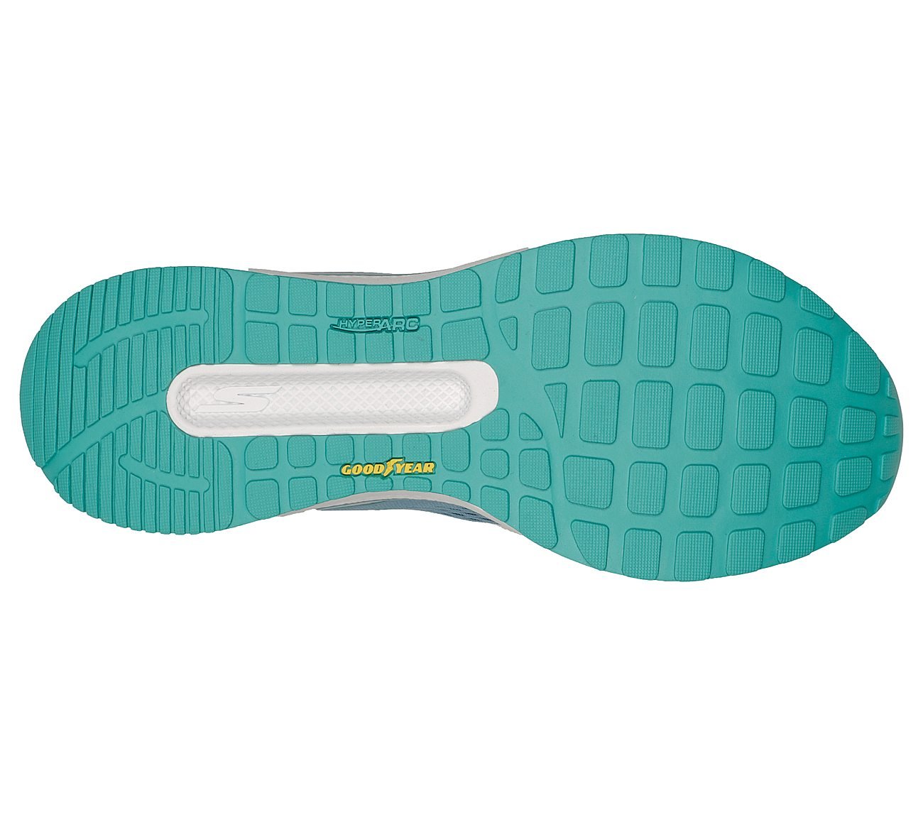 GO RUN PERSISTENCE, TEAL Footwear Bottom View