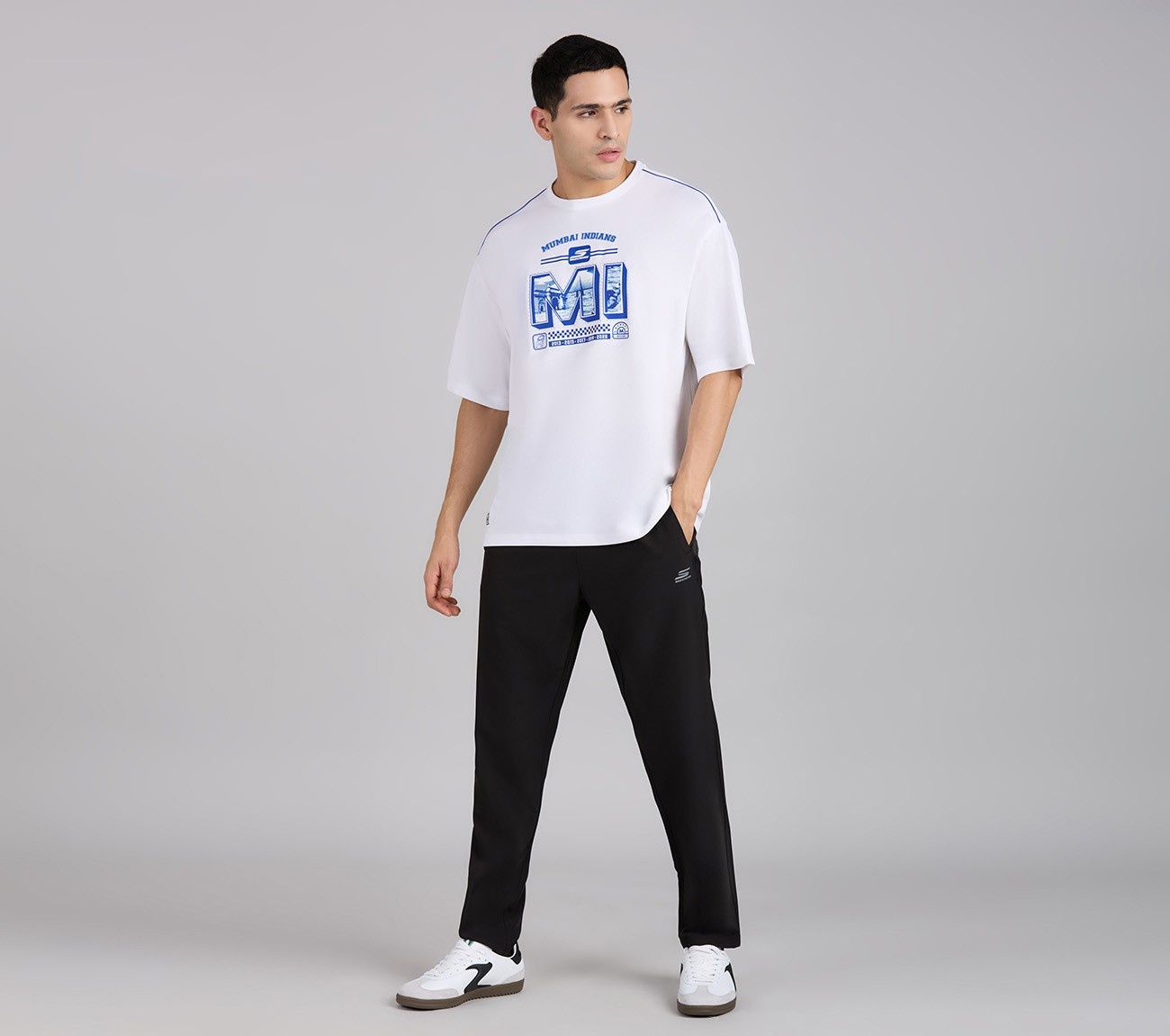 MUMBAI INDIANS GRAPHIC TEE, WHITE