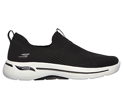 Skechers Black Go Walk Arch Fit Iconic Womens Walking Shoes - Style ID ...