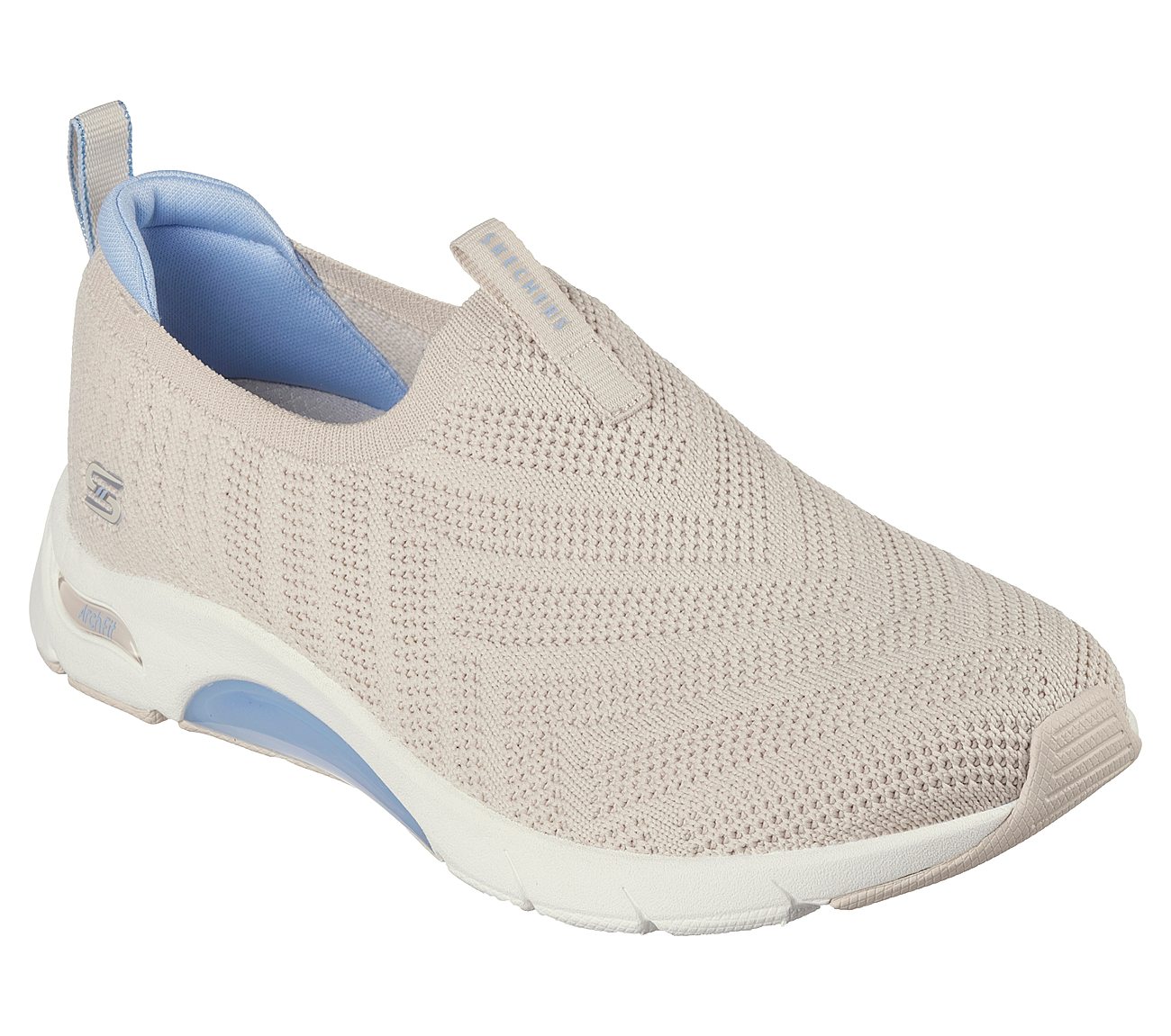 SKECH-AIR ARCH FIT - TOP PICK, NATURAL/BLUE Footwear Right View