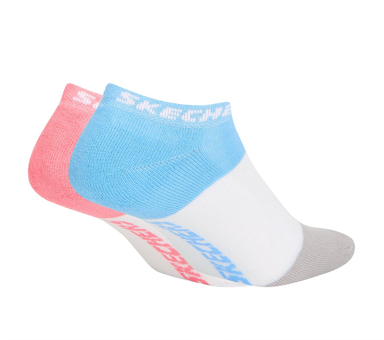 2PK WOMENS COLOR BLOCK HALF TERRY LOWCUT, MULTI