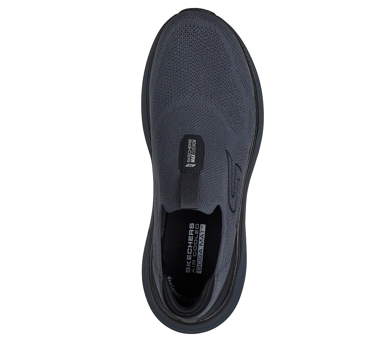 MAX CUSHIONING ENDEAVOUR - SA, CHARCOAL/BLACK Footwear Top View