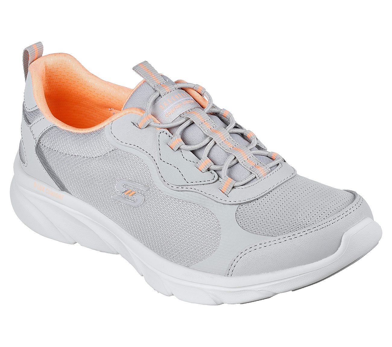 D'LUX COMFORT - BLISS GALORE, GREY/CORAL Footwear Lateral View