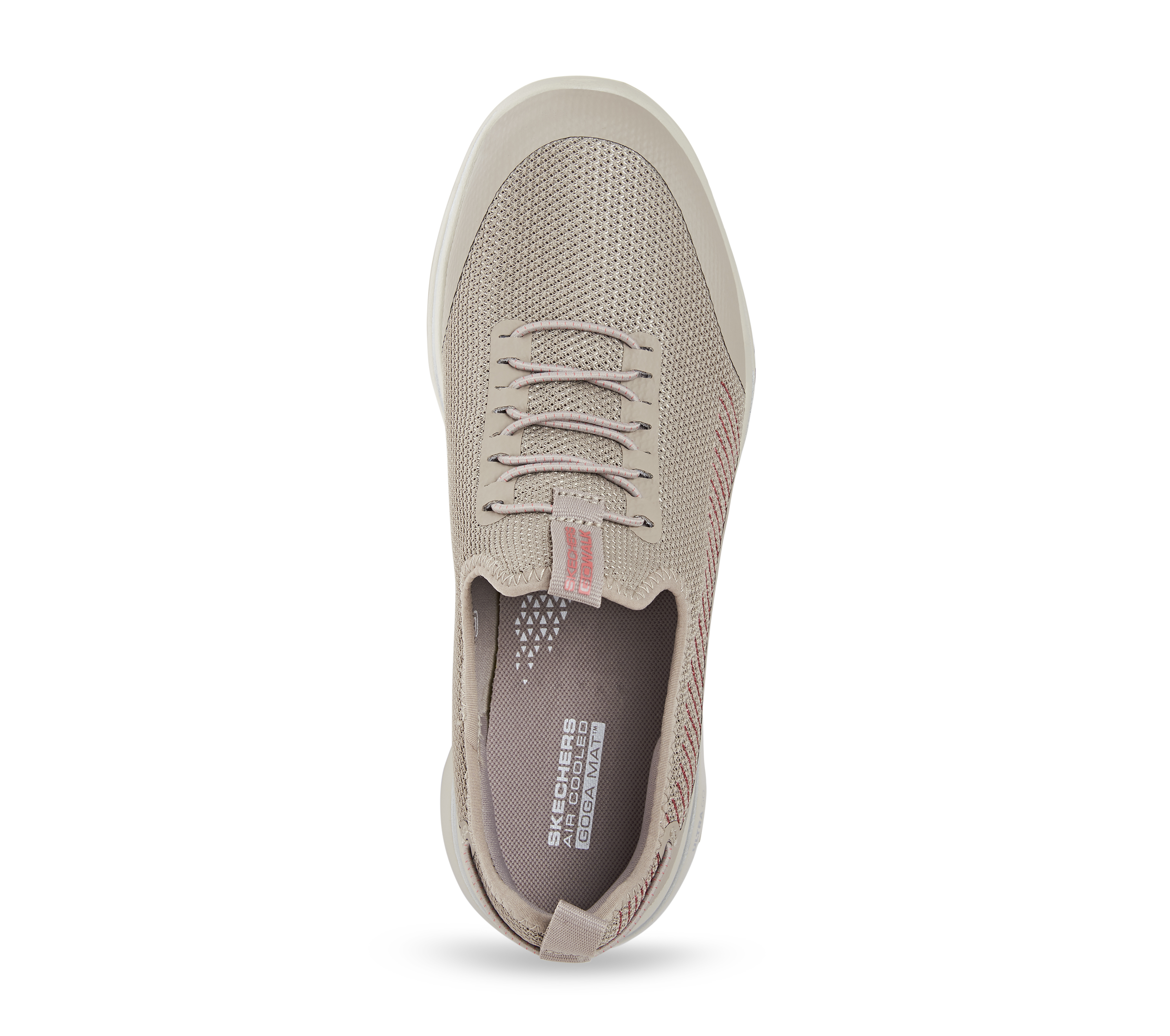 GO WALK 5-PROLIFIC, NATURAL/CORAL Footwear Top View