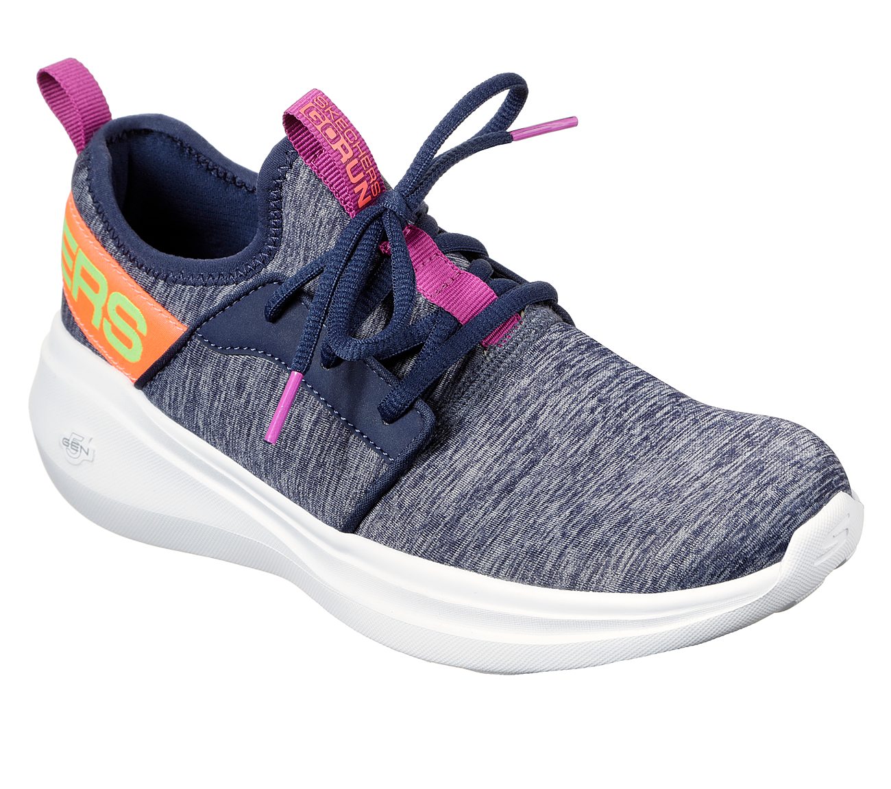 GO RUN FAST -, NAVY/MULTI Footwear Lateral View