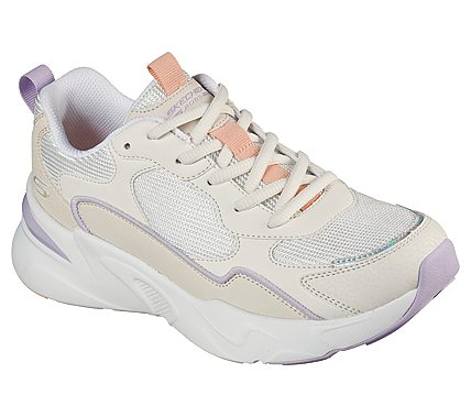 BOBS BAMINA - CHILL ZONE, WHITE/NATURAL Footwear Lateral View