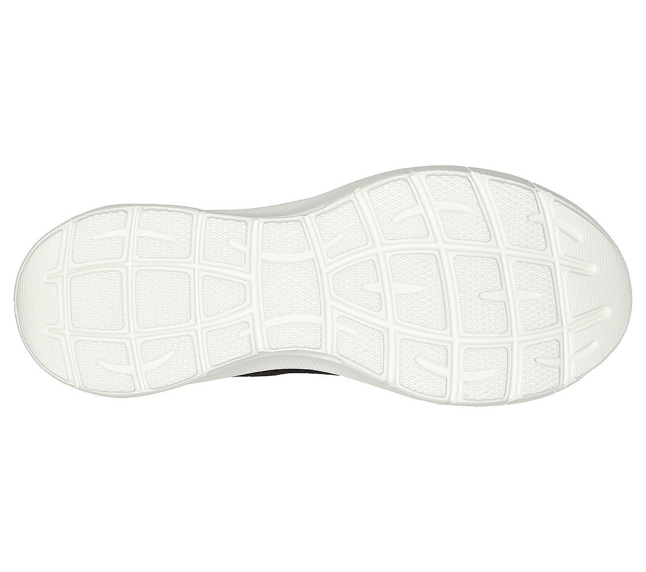 BOBS UNITY - HINT OF COLOR, BLACK/HOT PINK Footwear Bottom View