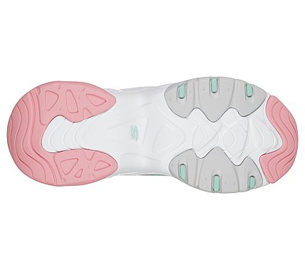 D'LITES 3.0-BLAST FULL, WHITE/PINK/MINT Footwear Bottom View