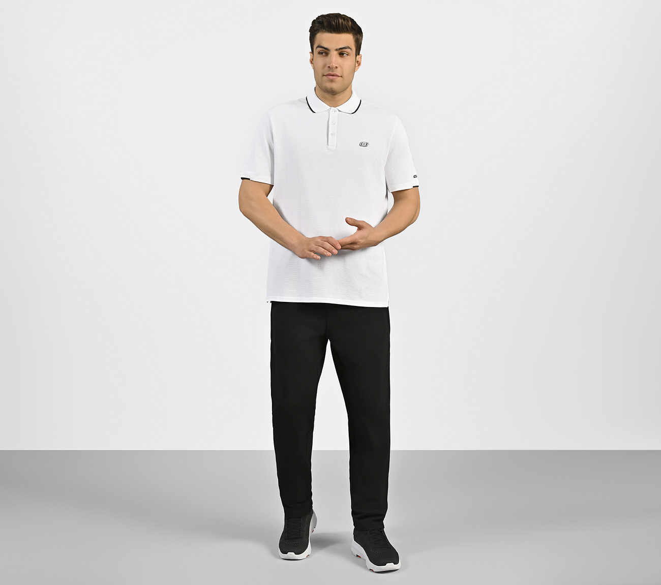 STRUCTURED KNIT POLO,  Apparel Right View
