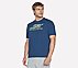 SKECHERS SPORT COURT T-SHIRT, BROWN/RED Apparel Bottom View