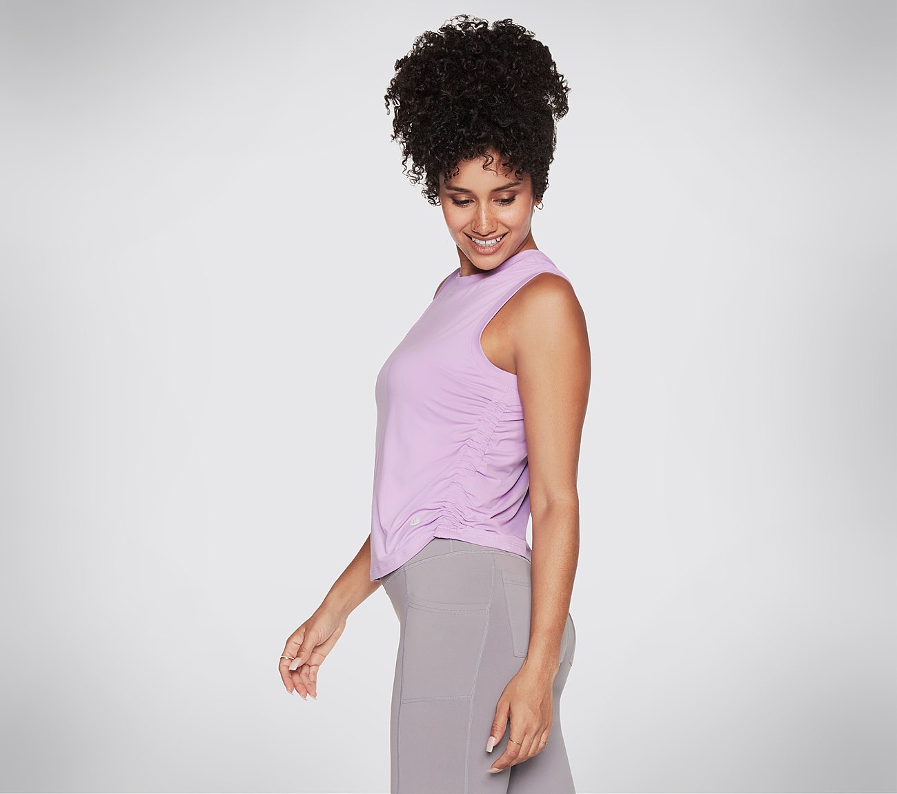 GODRI SERENE TANK, PURPLE/PERIWINKLE Apparel Bottom View