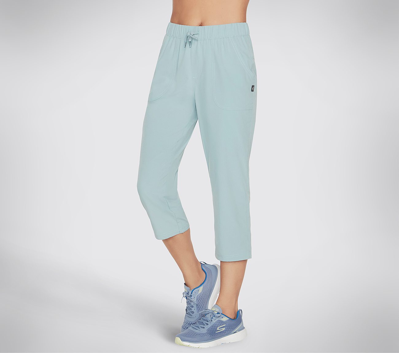 INCLINE MIDCALF PANT, LIGHT GREY/BLUE Apparel Bottom View