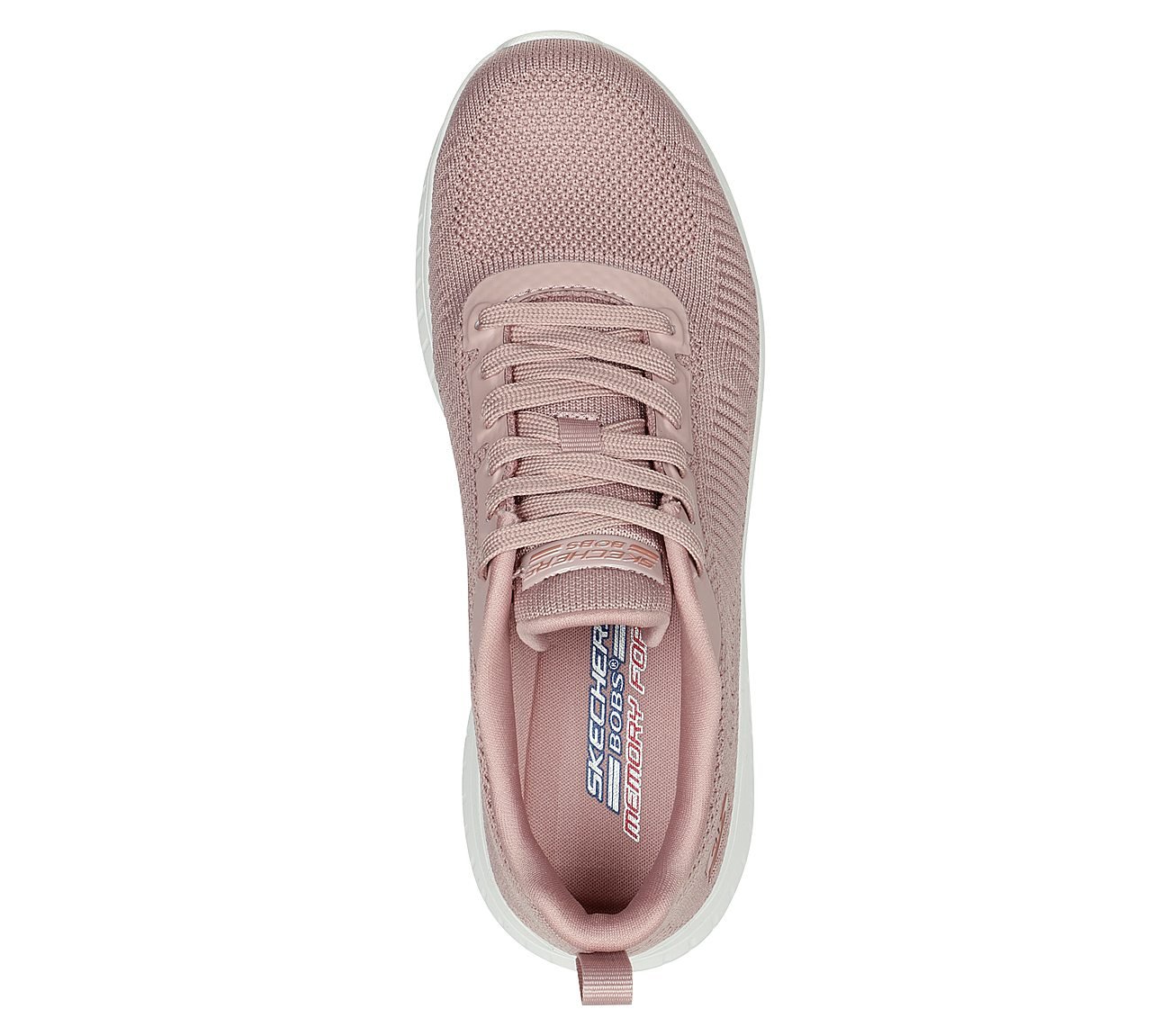 BOBS SQUAD CHAOS, BLUSH Footwear Top View