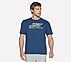 SKECHERS SPORT COURT T-SHIRT, BROWN/RED Apparel Left View