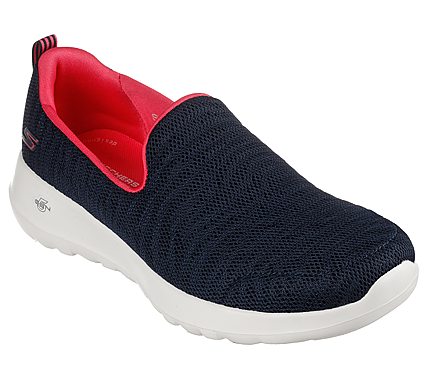 Skechers Navy/Hot Pink Go Walk Joy Truly Inspired Womens Slip On Shoes ...