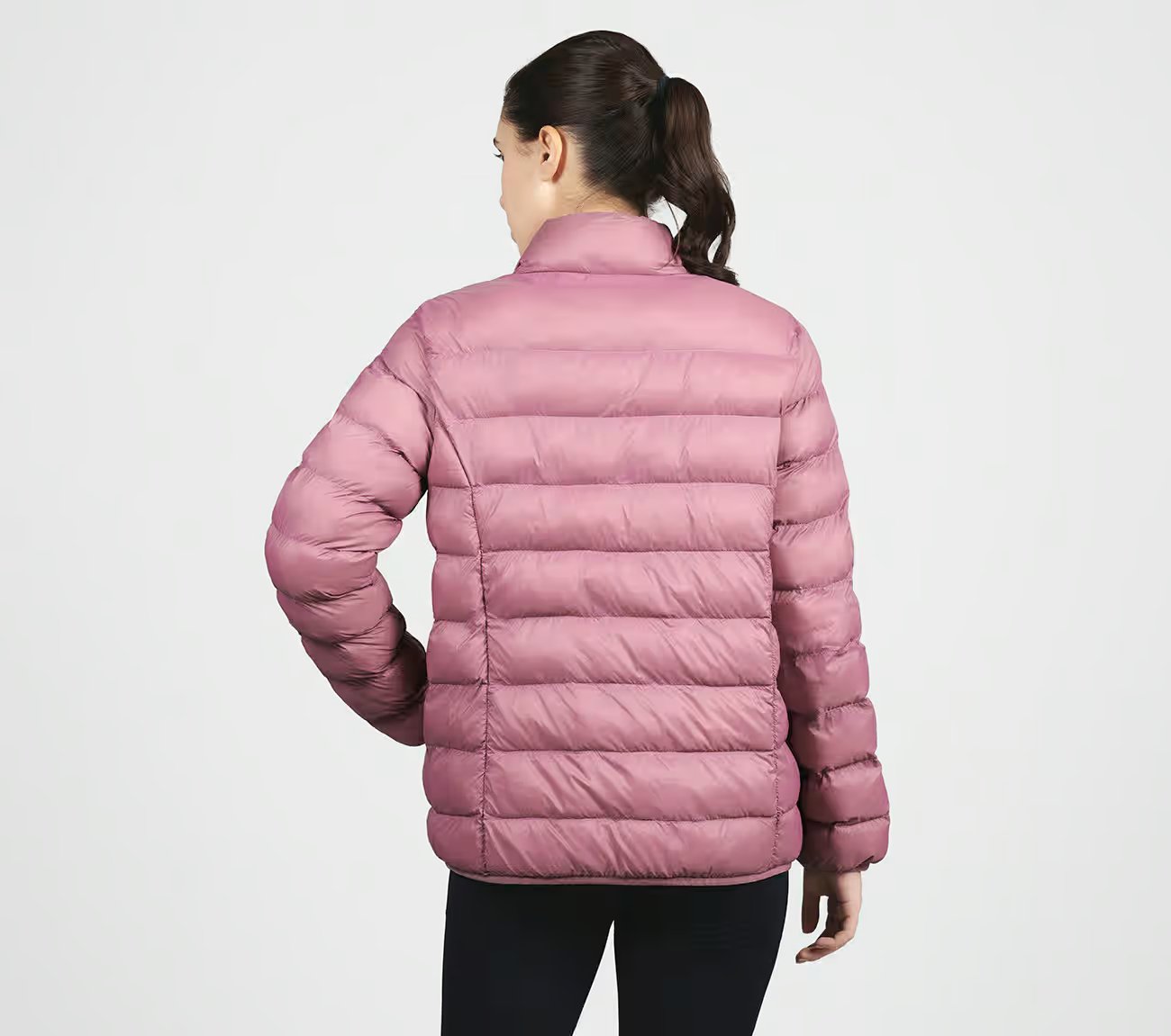 PUFFER FZ JACKET, PURPLE/YELL Apparels Left View