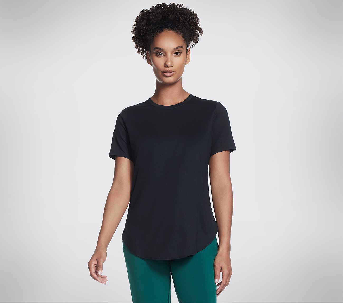 GODRI SWIFT TUNIC T-SHIRT, BBBBLACK Apparels Lateral View