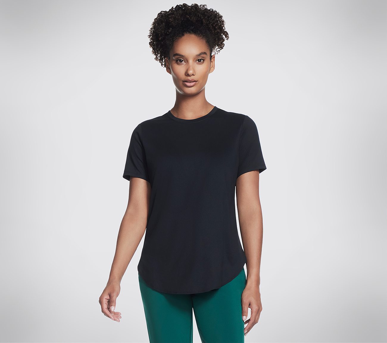 GODRI SWIFT TUNIC TEE, BBBBLACK Apparels Lateral View