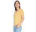 TRANQUIL V NECK TEE, GOLD image number null