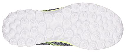 GO WALK 2 - 360, GREY/LIME Footwear Bottom View