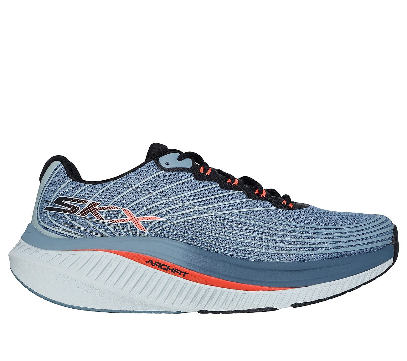 GO WALK MAX CUSHIONING ARCH F, SLATE Footwear Lateral View