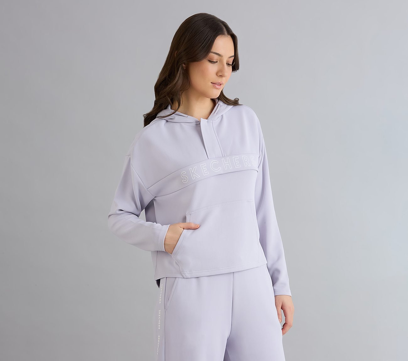 LIGHT WINTER HOODIE, PURPLE/LAVENDER Apparels Bottom View