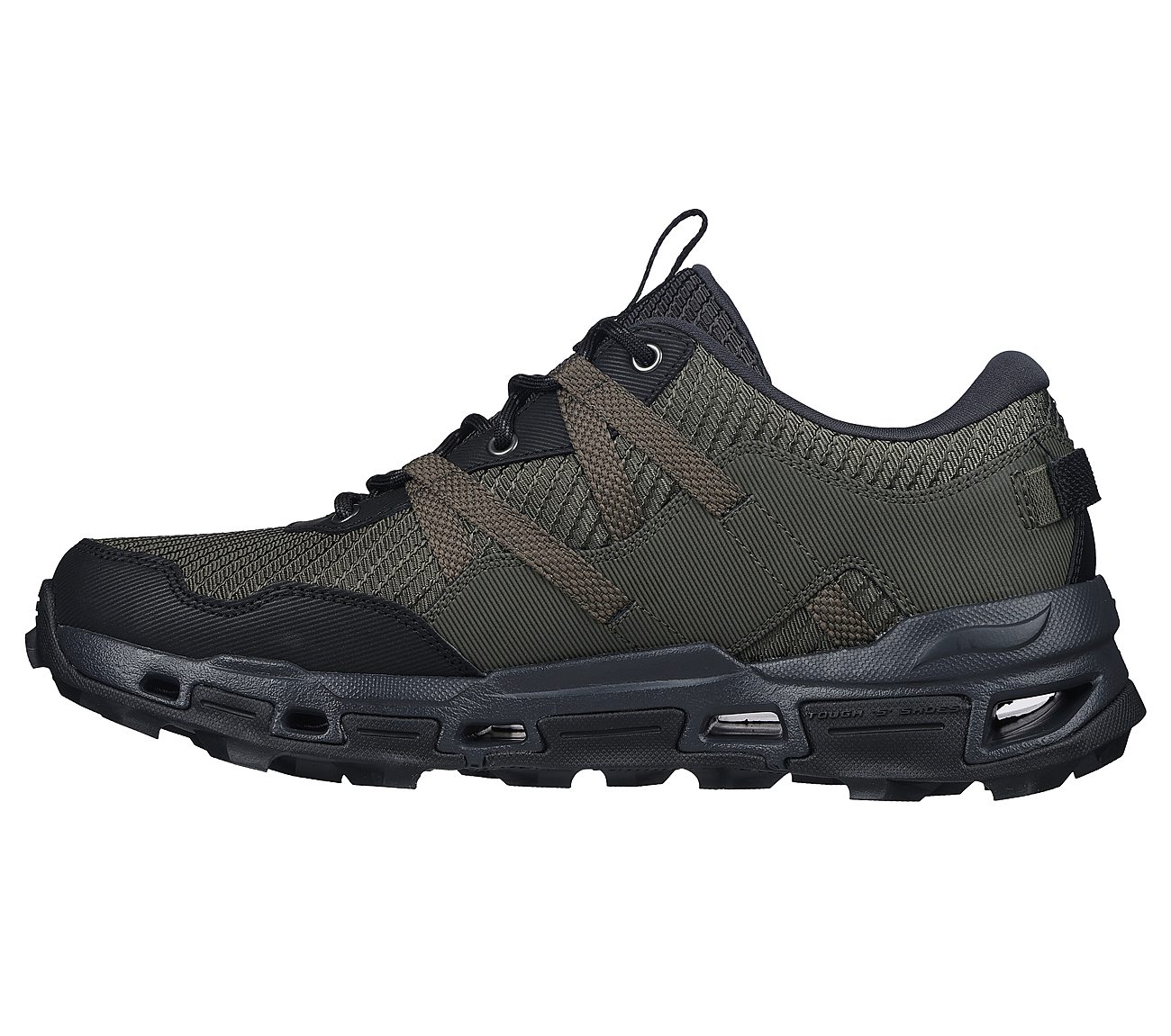 ARCH FIT GLIDE-STEP TRAIL, OLIVE/BLACK Footwear Left View