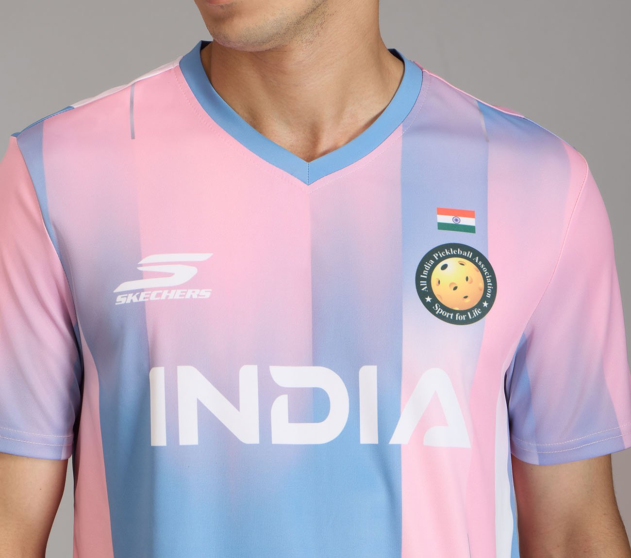 AIPA MENS REPLICA MATCH JERSEY, SILVER/WHITE/PINK