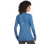 FLOW LONG SLEEVE TOP, BLUE/GREY Apparels Top View