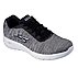 GO WALK JOY, BLACK/WHITE Footwear Lateral View