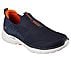 GO WALK 6, NAVY/ORANGE Footwear Lateral View