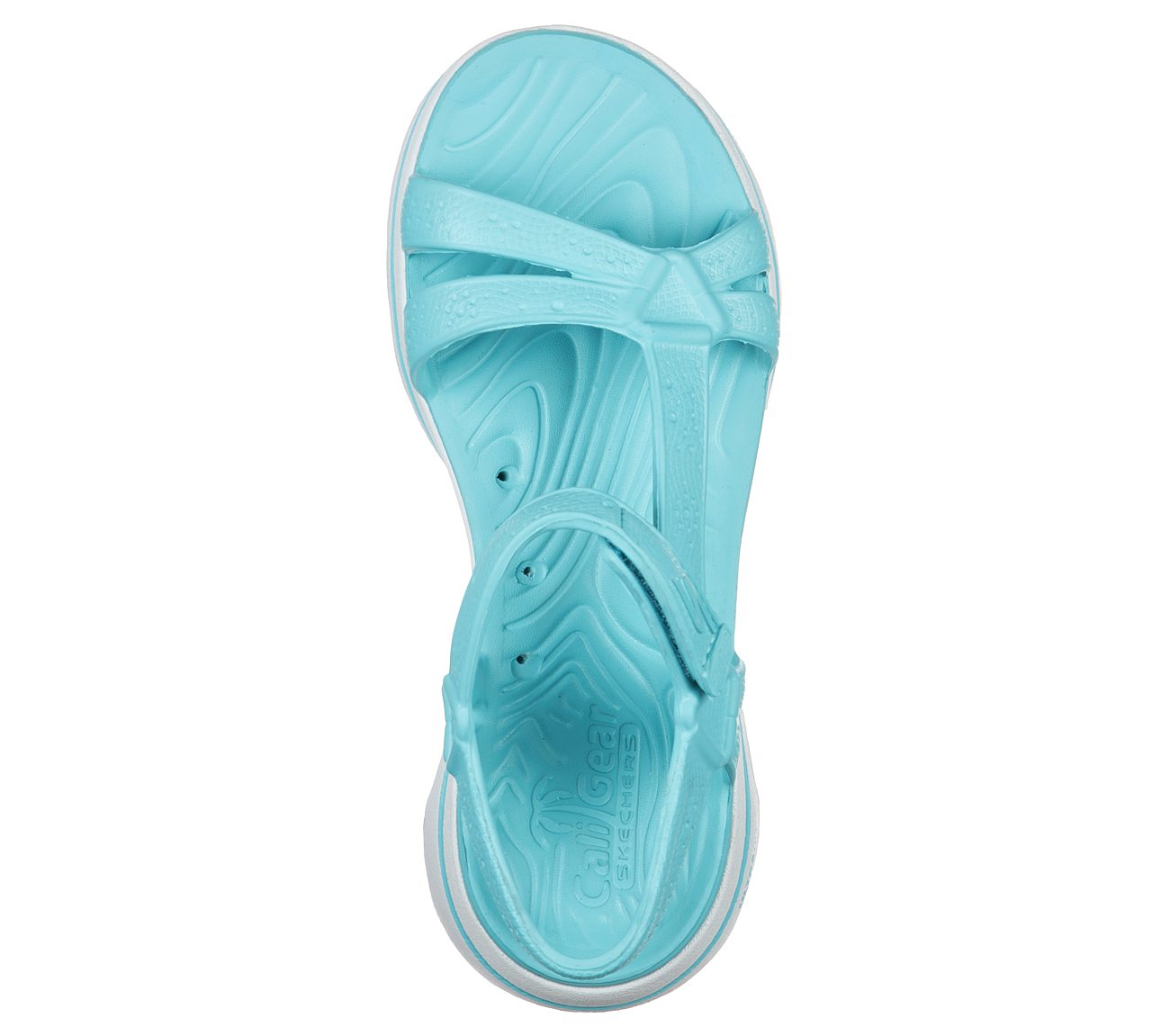 GO WALK 5 FOAMIES - TAHITI, BLUE Footwear Top View