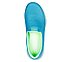 GO WALK 5, TURQUOISE/LIME Footwear Top View