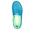 GO WALK 5, TURQUOISE/LIME Footwear Top View