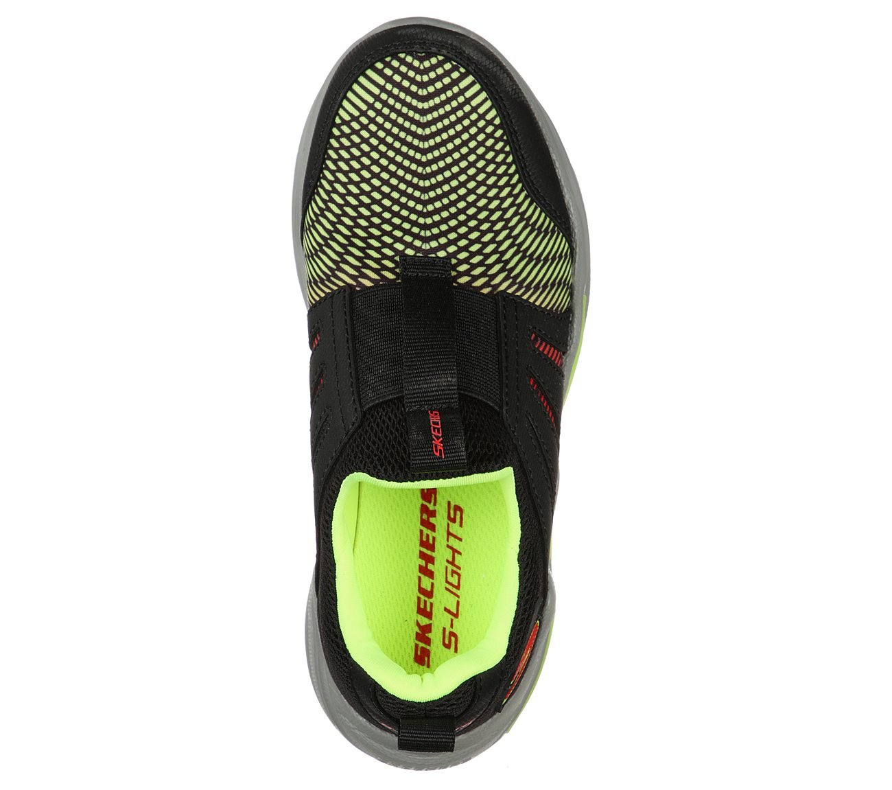 ERUPTERS IV - ZANDOR, BLACK/LIME Footwear Top View