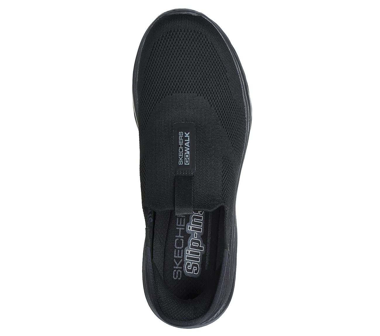 SKECHERS SLIP-INS: GO WALK 7 - EASY ON 2, BLACK
