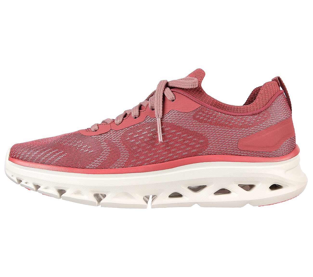 GO RUN GLIDE-STEP FLEX - SKYL, ROSE Footwear Left View