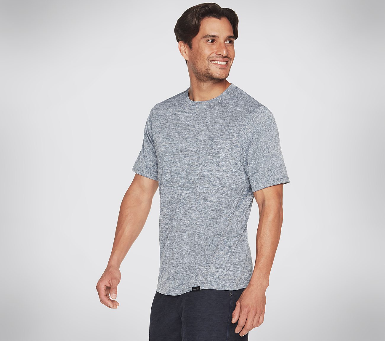 GODRI CHARGE TEE, BLUE/GREY Apparels Lateral View
