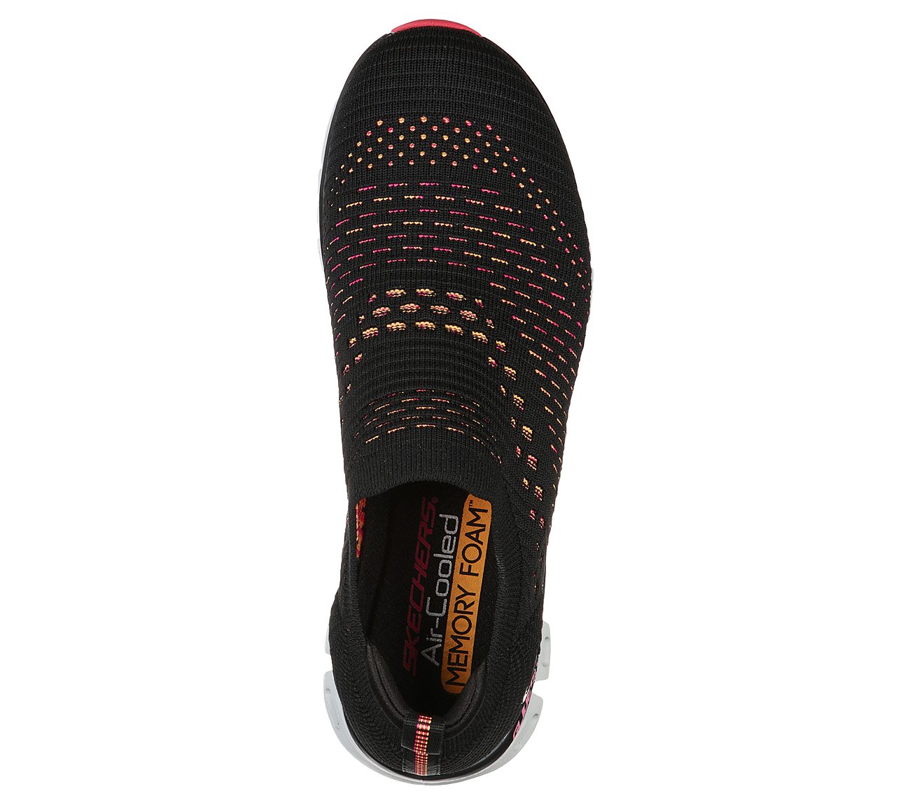 GLIDE-STEP - OH SO SOFT, BLACK/HOT PINK Footwear Top View